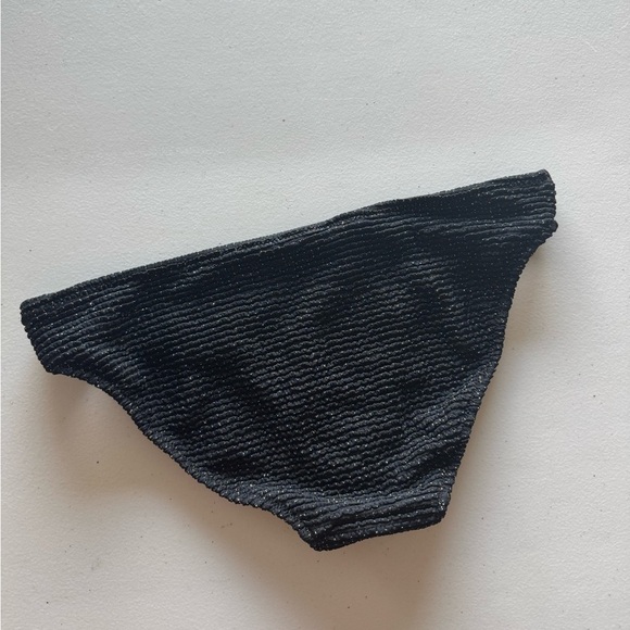 Aerie Charcoal Textured Bikini Bottom - Picture 4 of 4